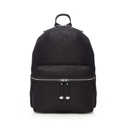 Black zip backpack